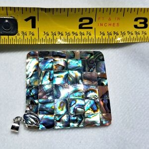 Abalone pendant with .925 Sterling clasp